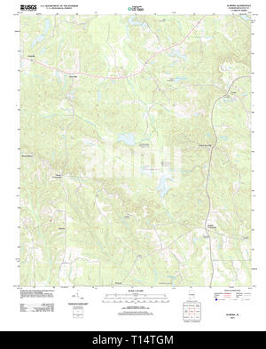 USGS TOPO Map Alabama AL Almeria 20110923 TM Stockfoto