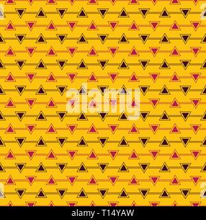 Nahtlose Muster von Dreieck, Vektor nahtlose Geometrie Muster für Postkarten, Wallpaper, Web, Print und Stoff Stock Vektor