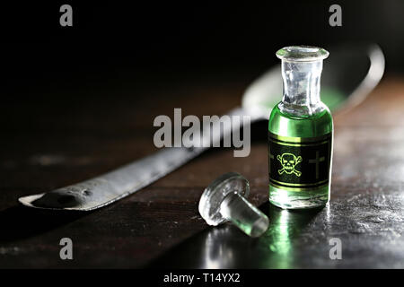 Vintage Glas Flasche Gift Stockfoto