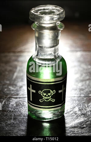 Vintage Glas Flasche Gift Stockfoto