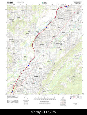 USGS TOPO Karte Alabama AL Bessemer 20111206 TM Stockfoto