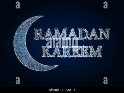 Ramadan Kareem Grußkarte Abbildung, Vector, Poster, Hintergrund, Flyer, Illustration Broschüre Eid Mubarak Stock Vektor