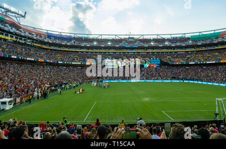 Das Freundschaftsspiel zwischen Manchester United und F.C. Barcelona im Sommer 2017 Stockfoto