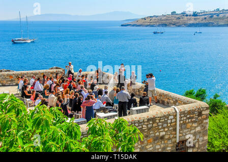 Bodrum, Türkei, 30. Mai 2010: Burg von Bodrum, Hochzeit Stockfoto