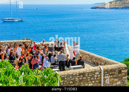 Bodrum, Türkei, 30. Mai 2010: Burg von Bodrum, Hochzeit Stockfoto