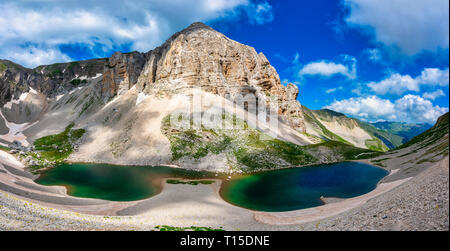 Italien, Umbrien, Sibillini, Lago di Pilato im Sommer Stockfoto