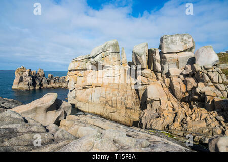 Großbritannien, England, Isles of Scilly, riesige Granitfelsen auf der St Mary's Stockfoto