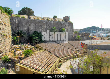 Bodrum, Türkei, 23. Mai 2011: Bodrum Castle Concert Hall Stockfoto