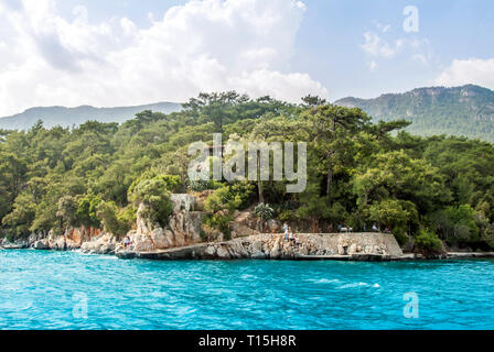 Mugla, Türkei, 14. Mai 2012: Gökova, Akyaka Stockfoto