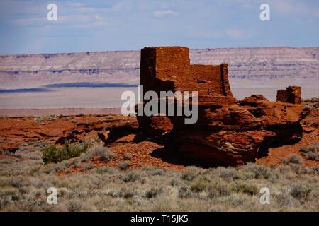 Die Wupatki National Monument ist ein United States National Monument im Norden - zentrales Arizona gelegen, in der Nähe von Flagstaff. Stockfoto