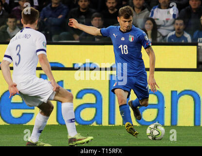 Udine, Italien. 23. Mär 2019. Foto LaPresse/Andrea Bressanutti 23.03.2019 Udine (Italia) Sport Calcio Italia vs. Finlandia - Europäische Qualifier - Stadio" Dacia Arena" Nella Foto: barella Foto LaPresse/Andrea Bressanutti März 23, 2019 Udine (Italien) Sport Fussball Italien gegen Finnland - Europäische Qualifier - "Dacia Arena" Stadion der Pic: barella Credit: LaPresse/Alamy leben Nachrichten Stockfoto