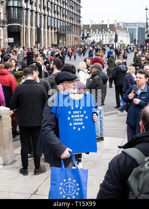 London, Großbritannien. 23 Mär, 2019. Über 1 Millionen Menschen kamen heute nach London eine weitere Abstimmung über Brexit zu verlangen. Fotografie von Ghene Snowdon Credit: Ghene Snowdon/Alamy leben Nachrichten Stockfoto