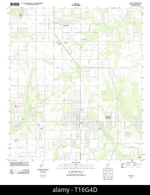 USGS TOPO Map Alabama AL Foley 20110921 TM Stockfoto