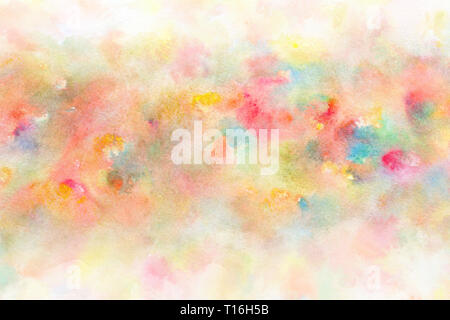 Frühling bunte Aquarell abstrakte oder Vintage Farbe Hintergrund Stockfoto