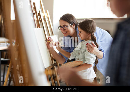 Kunst Klasse für Kinder Stockfoto