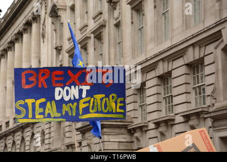 Es den Leuten März in London, Samstag, 23. März 2019. Stockfoto