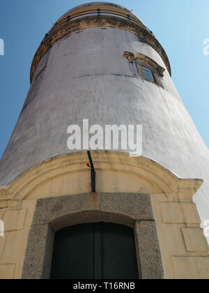 Die Frontansicht der Leuchtturm an der Guia Festung in Macau. Stockfoto