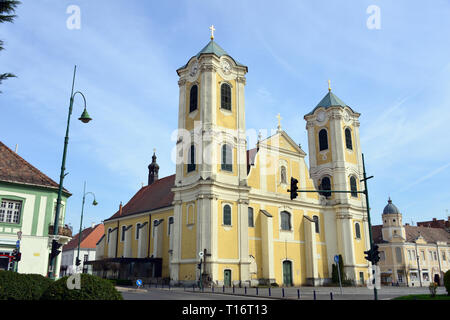 St. Bartholomäus Kirche, Gyöngyös, Heves Kreis, Ungarn, Europa, Szent Bertalan-templom Stockfoto