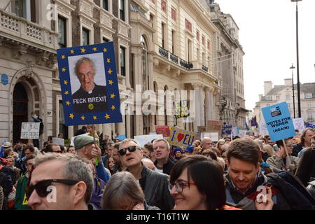 Es den Leuten März in London, Samstag, 23. März 2019. Stockfoto