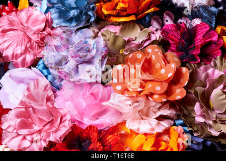 Von den hellen bunten ornamentalen Blumen Hintergrund. Stockfoto