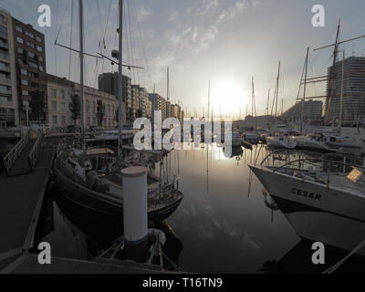 Ostende, Belgien - 7 August 2018: Bild des Mercator Marina in Ostende. Stockfoto