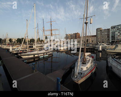 Ostende, Belgien - 7 August 2018: Bild des Marina 'Mercator' in Ostende. Stockfoto