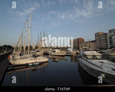 Ostende, Belgien - 7 August 2018: Bild des Marina 'Mercator' in Ostende. Stockfoto