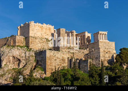 Erechtheion, Akropolis in Athen, Attika, Griechenland Stockfoto