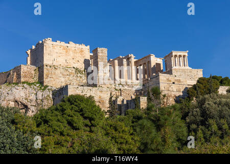 Erechtheion, Akropolis in Athen, Attika, Griechenland Stockfoto