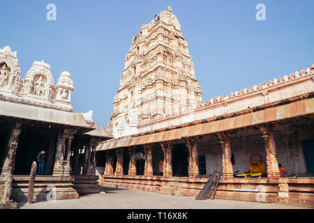 Sri Virupaksha Tempel in Hampi, Indien Stockfoto