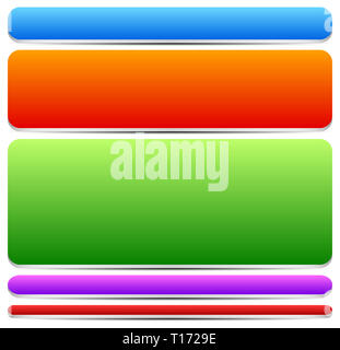 Andere Taste, Banner Formen, Bars Stockfoto