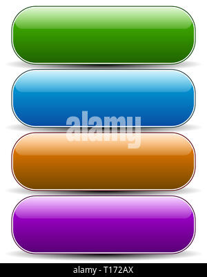 Vektor-Illustration glänzend leeren runden Button oder Banner Hintergründe. EPS-10. Stockfoto
