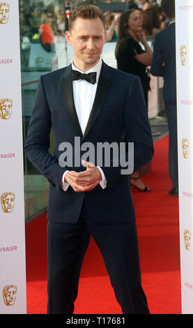 Mai 08, 2016 - London, England, UK-BAFTA TV Award 2016, Royal Festival Hall - Roter Teppich Ankünfte Foto zeigt: Tom Hiddleston Stockfoto