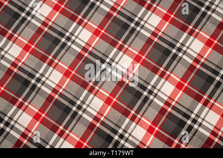 Tartan plaid Natürliche Baumwolle. Nahtlose kacheln Textur für den Hintergrund. Stockfoto