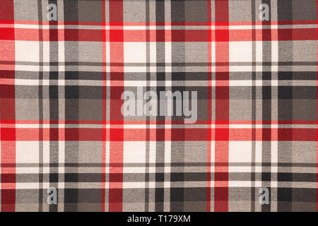 Tartan plaid Natürliche Baumwolle. Nahtlose kacheln Textur für den Hintergrund. Stockfoto