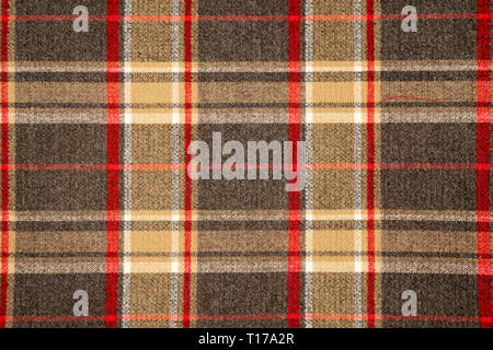Tartan plaid Natürliche Baumwolle. Nahtlose kacheln Textur für den Hintergrund. Stockfoto