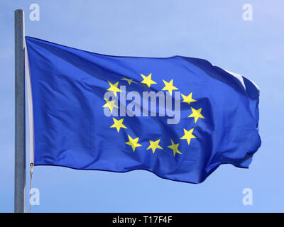Flagge der Europäischen Union Stockfoto