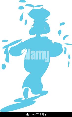 Wasser sparen. Weltwassertag Konzept. Vector Illustration Stock Vektor