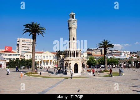 Izmir, Türkei, 23. Mai 2008: Clock Tower im Konak Square Stockfoto