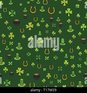 Saint Patrick's Day Vektor Nahtlose Stock Vektor