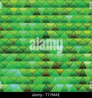 Abstract vector Glasfenster Dreieck Mosaik Hintergrund - grün Stock Vektor