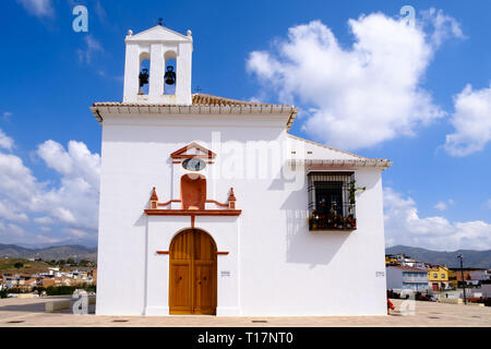 Cerro de los Remedios Kirche in Los Remidios Garten Park, Velez-Malaga, Axarquia, Malaga, Andalusien, Costa del Sol, Spanien Stockfoto