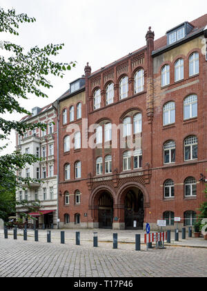 Berlin. Deutschland. Synagoge Rykestraße, Prenzlauer Berg. Erbaut 1904, entworfen von Architekt Johann Hoeniger (1850-1913). Stockfoto