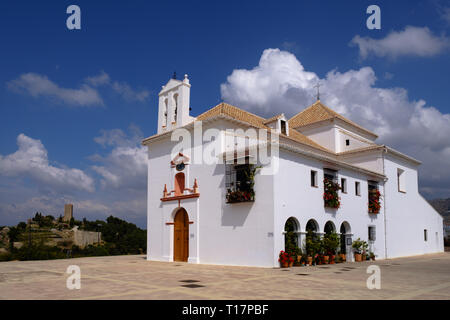 Cerro de los Remedios Kirche in Los Remidios Garten Park, Velez-Malaga, Axarquia, Malaga, Andalusien, Costa del Sol, Spanien Stockfoto