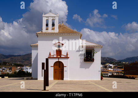 Cerro de los Remedios Kirche in Los Remidios Garten Park, Velez-Malaga, Axarquia, Malaga, Andalusien, Costa del Sol, Spanien Stockfoto