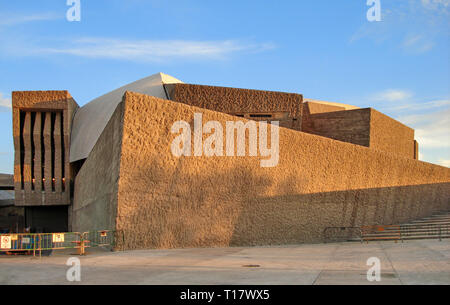 Ansicht der Magma Kunst- und Konferenzzentrum in Costa Adeje, Teneriffa, vor dem Öffnen der Öffentlichkeit Stockfoto