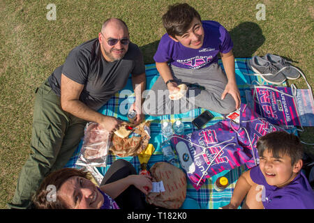 Mailand, Italien. 24 Mär, 2019. Foto Carlo Cozzoli - LaPresse 24-03-19 Milano (Italia) Cronaca StraMilano2019 Arrivo Arena Civica Credit: LaPresse/Alamy leben Nachrichten Stockfoto