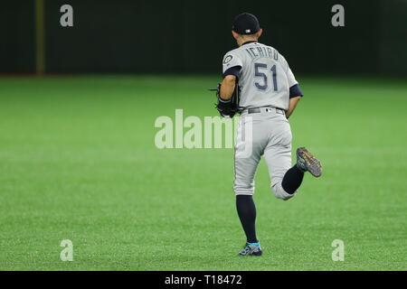 Tokio, Japan. 21 Mär, 2019. Ichiro Suzuki (Seeleute) Baseball: MLB ÖFFNUNG REIHE 2019 Match zwischen Seattle Mariners 5-4 Oakland Athletics im Tokyo Dome in Tokyo, Japan. Quelle: LBA/Alamy leben Nachrichten Stockfoto