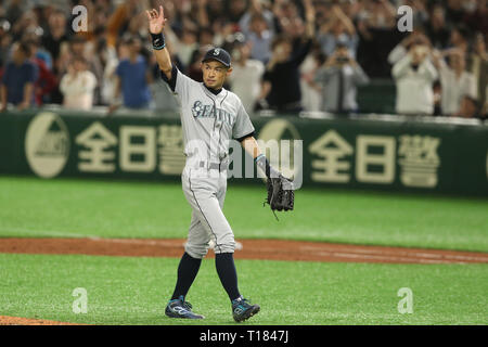 Tokio, Japan. 21 Mär, 2019. Ichiro Suzuki (Seeleute) Baseball: MLB ÖFFNUNG REIHE 2019 Match zwischen Seattle Mariners 5-4 Oakland Athletics im Tokyo Dome in Tokyo, Japan. Quelle: LBA/Alamy leben Nachrichten Stockfoto