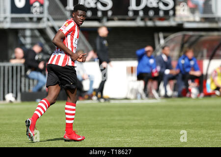 ROTTERDAM, Niederlande. 24 Mär, 2019. Stadion Het Kasteel, Fußball, Saison 2018/2019, Keuken Kampioen Divisie, Sparta - NEC, Ragnar Ache Credit: Pro Schüsse/Alamy leben Nachrichten Stockfoto